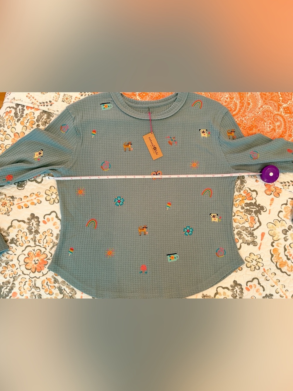 NATURAL LIFE NWT PARKER THERMAL FAVE LITTLE THINGS SHIRT SIZE MEDIUM. - Picture 8 of 8